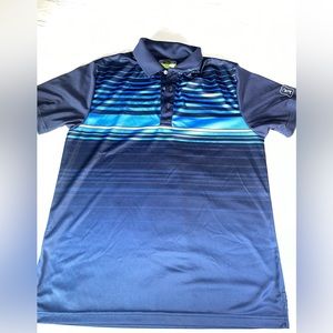 PGA Tour Brand Striped Polo. Size M. Excellent Condition
